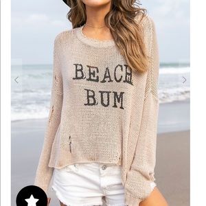 NWT Wooden ships BEACH BUM CREW COTTON S/M